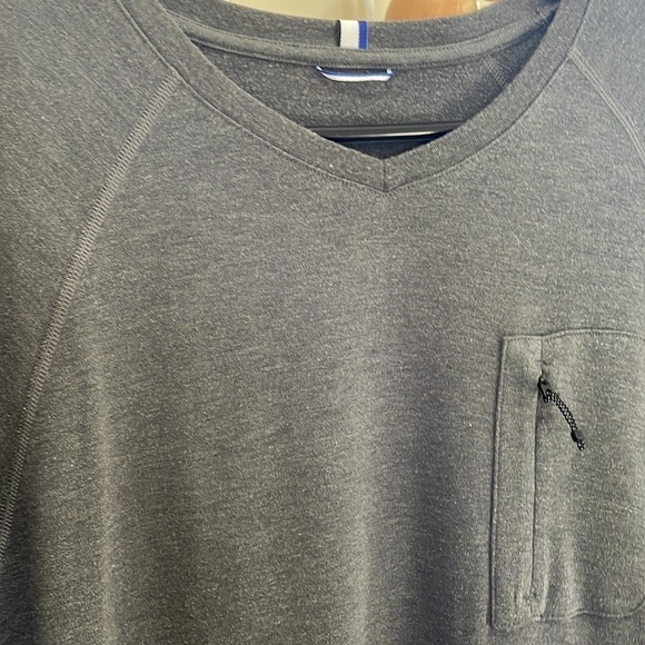 Kit and Ace - Loose Baggy Zip Pocket Oversized Shirt - Grey - Large - Picture 8 of 15